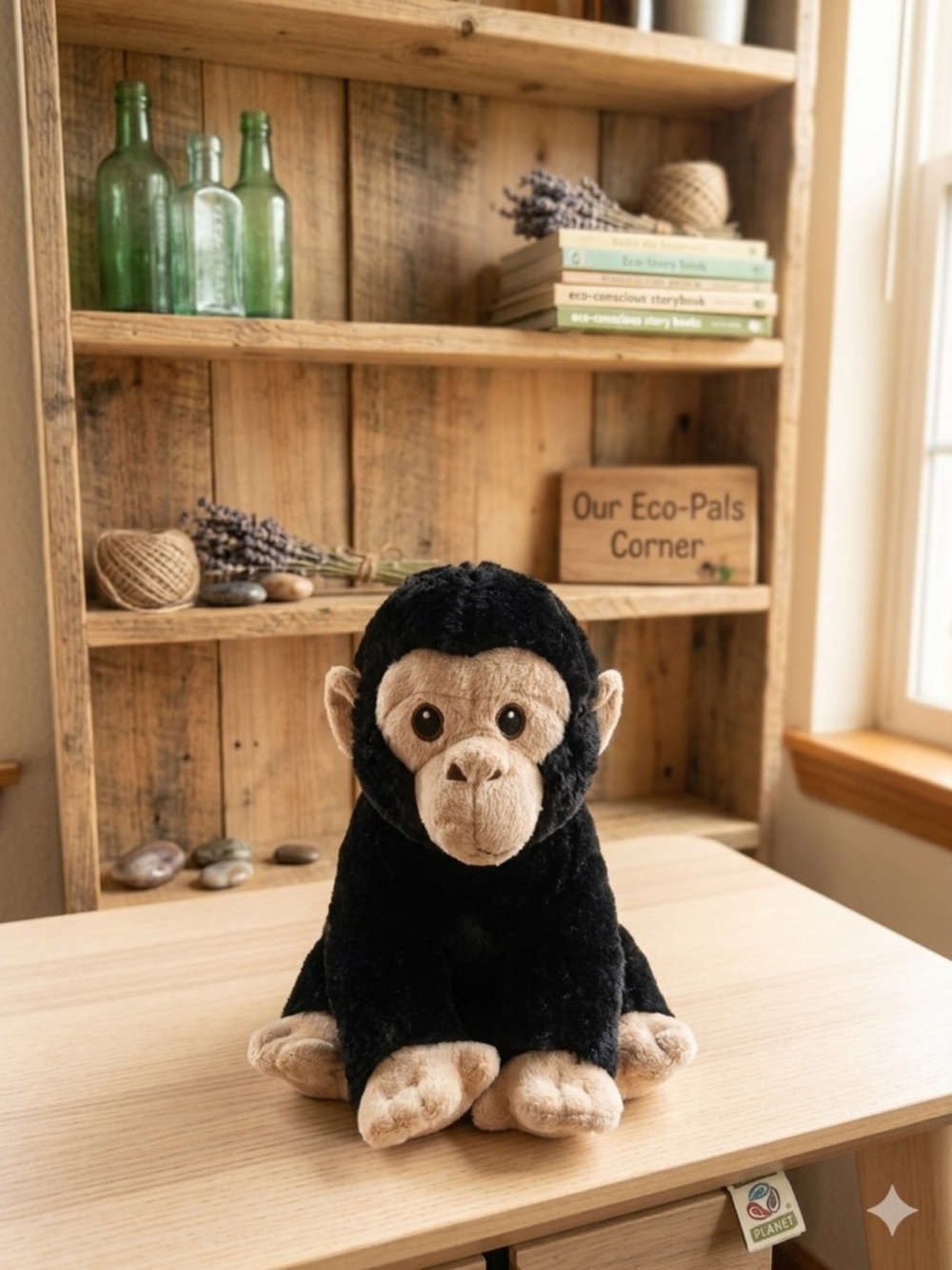 Nature Planet Eco Pals Chimpanzee Plush – Sustainable & Soft!